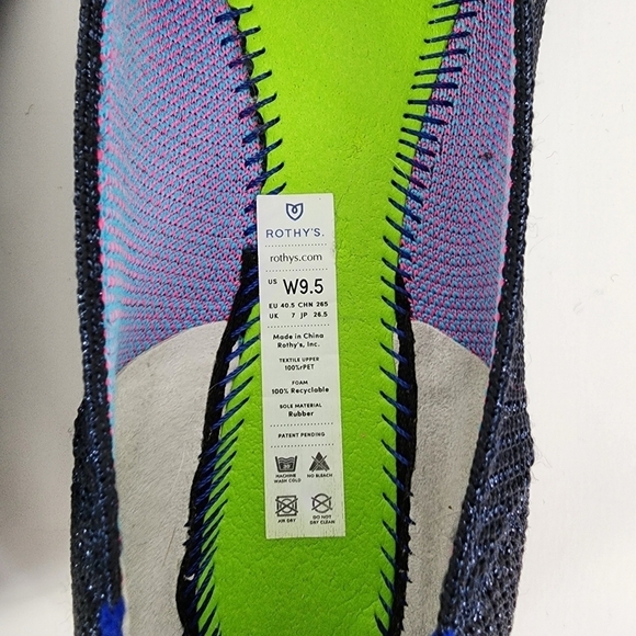 Rothy's special edition metalic midnight blue flat size 9.5 - Picture 5 of 5